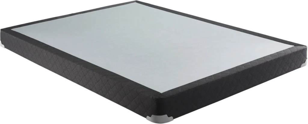 9-inch black standard foundation for mattresses, featuring a sturdy design and available in multiple sizes, priced between $120.00 and $250.00.