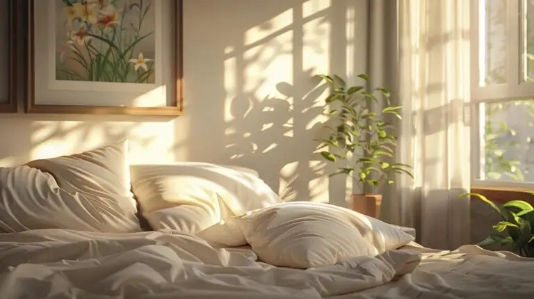 Comfortable pillow on a bed designed for better sleep and neck support