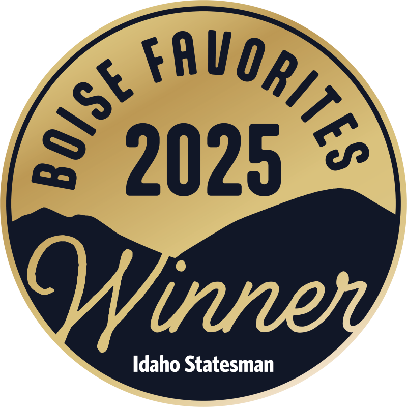 Boise Favorites 2025 Winner badge from Idaho Statesman, highlighting Boise Mattress as a top choice for quality mattresses.