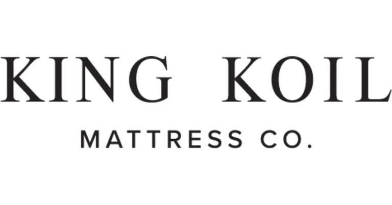 King Koil Mattress Co. logo featuring elegant typography, representing quality mattress offerings at Boise Mattress.