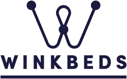 Winkbeds logo featuring a stylized "W," representing a premium mattress brand associated with comfort and advanced sleep technology.