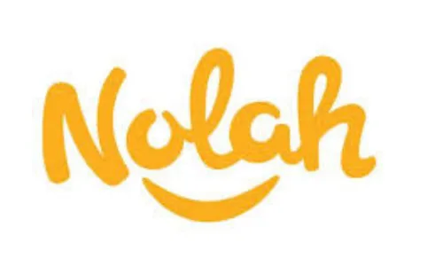 Nolah logo in bright orange, representing a mattress brand featured on Boise Mattress page about Payette Jumbo Pillow Top mattress.